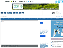 Tablet Screenshot of deepikaglobal.com